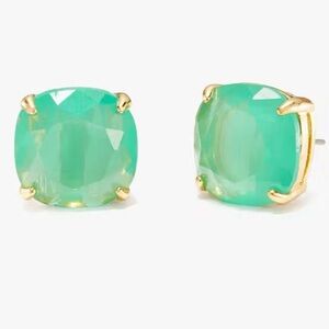 Kate Spade New York ♠️ emerald green gemstone square studs